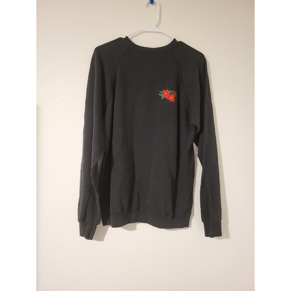 Hanes Tops - Vintage Hanes‎ Activewear Sweatshirt with Floral Embroidery